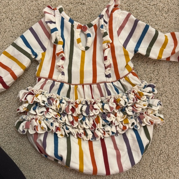 Rufflebutts Rainbow bubble romper - Picture 2 of 3